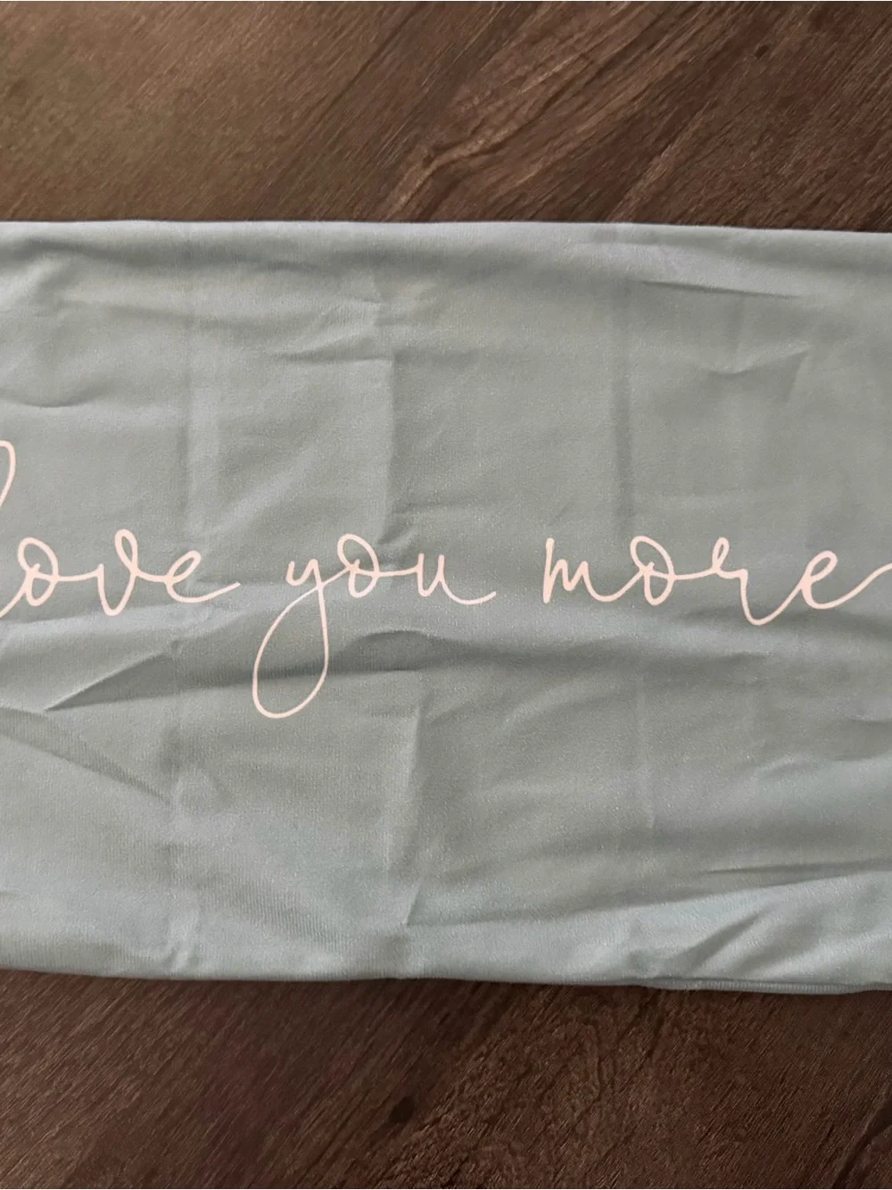 Love You More Decorative Pillow Cover - Blue